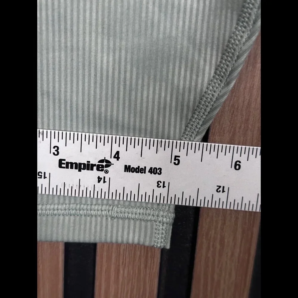 New Fabletics Pants XXL / 1X Green Tie Dye Ribbed Boost High Rise 7/8 Leggings - Picture 6 of 9